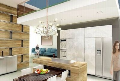 návrh kuchyne od Kim Letven a Nada Bibi z WE Design v Brooklyne