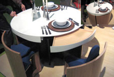2 v 1– to je guľatý ostrovček a stôl v jednom… ideálny do malého priestoru, alebo kuchyne nadväzujúcu na obývaciu časť domu či bytu. Foto: Weburbanist.com